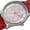 Fuchsia, variant on Women's Quartz Diamond Beige Leather Strap Watch