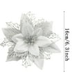 thumbnail image 3 of BKER Glitter Gold Onion Christmas Decoration Flower Gold And Silver Red Three Layer Plastic Artificial Flower Christmas Tree Decoration Octagon Christmas Flower, 3 of 5