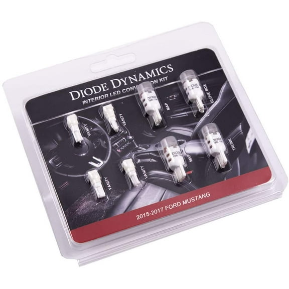 Diode Dynamics Cool White Interior LED Kit compatible with Ford Mustang, Stage 1