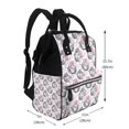 thumbnail image 2 of Yiaed Poodle Dog Print Multi-Function Travel Backpack Nappy Bags, Nursing Bag, Fashion Mummy, Roomy Waterproof for Baby Care, Stylish and Durable, 2 of 5