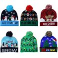thumbnail image 1 of LED Knitted Christmas Hat Sweater Knitted Beanie Light Up Hat For Kids Adults Christmas Gifts Decor 2021 New Year Decoration2Fit adults children He Qiyong unisex, 1 of 1