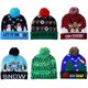 thumbnail image 1 of LED Knitted Christmas Hat Sweater Knitted Beanie Light Up Hat For Kids Adults Christmas Gifts Decor 2021 New Year Decoration1Fit adults children He Qiyong unisex, 1 of 1
