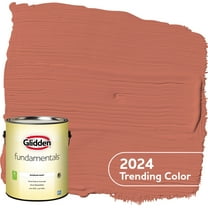 Glidden Fundamentals Interior Paint Cajun Spice / Orange, Semi-Gloss, 1 Gallon