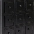 thumbnail image 3 of CD Chest with 9 Small Drawers and Round Knobs, Antique Black- Saltoro Sherpi, 3 of 5