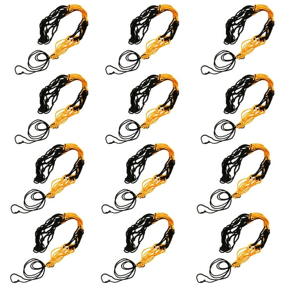WASHWEPE Nylon Mesh Bags 12Set Wear Resistant For Basketball And Volleyballs Storage Outdoor Sports
