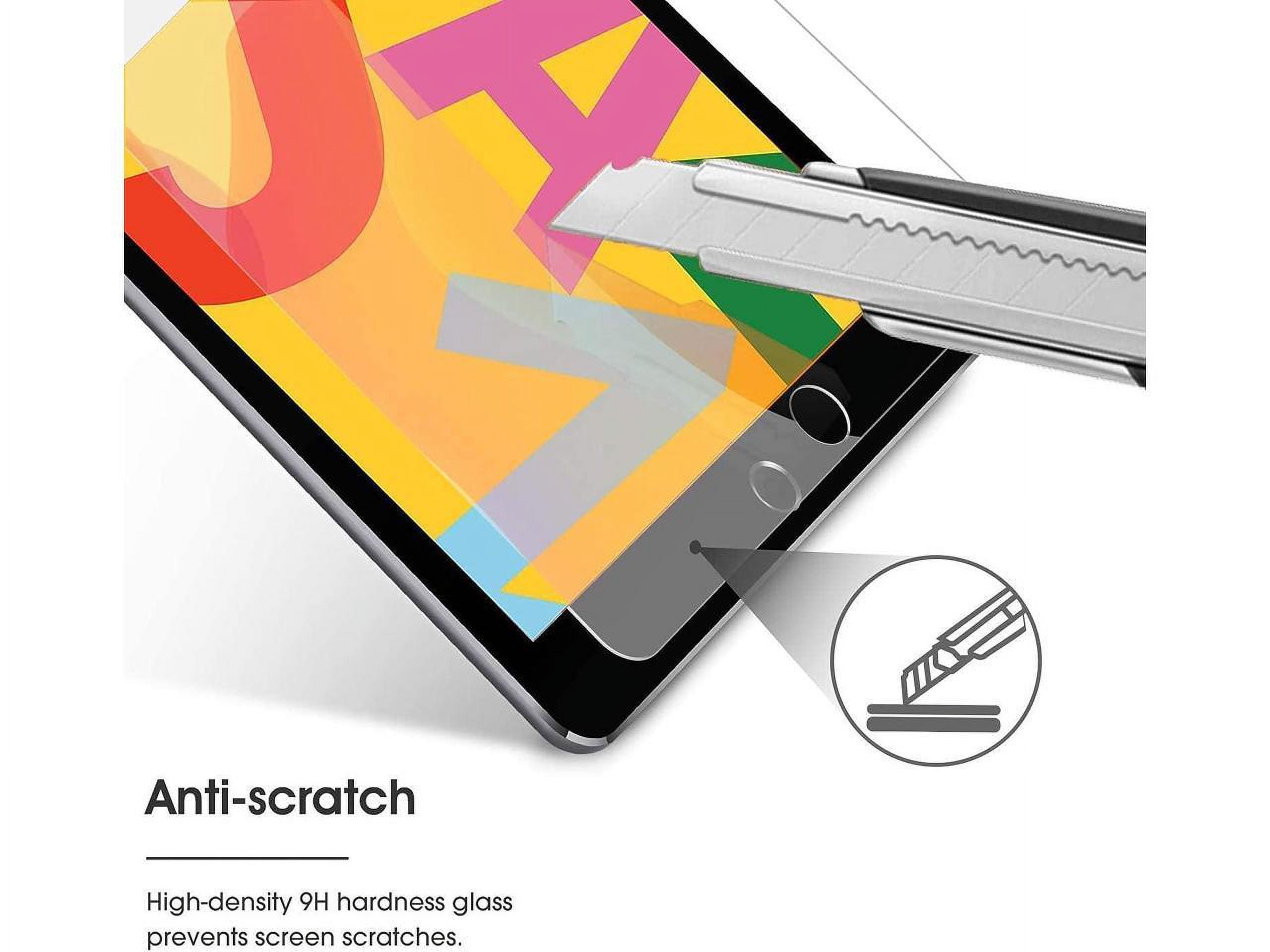 [2 Pack] Tempered Screen Protector For iPad Air 3 10.5 Inch 2019, iPad Pro 10.5 2017 Tempered Glass Film Protector, Face ID & Apple Pencil & Case Compatible