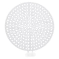 thumbnail image 1 of Unique Bargains 5pcs 2.4' Plastic Mesh Canvas Sheet 16 Count Round Needlepoint Blank Canvas for Embroidery, White, 1 of 5