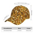 thumbnail image 2 of Rateoe Bright Shiny Golden Pattern Men’s Baseball Cap – Adjustable Curved Brim Hat, Soft Cotton Sports Cap for Outdoor, Casual, and Everyday Wear, Comfortable & Breathable, 2 of 6