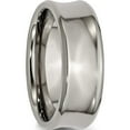 thumbnail image 4 of Titanium Polished Concave 8mm Beveled Edge Band (Size 8.5) Made In China tb45-8.5, 4 of 5
