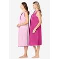 thumbnail image 3 of Only Necessities Plus Size 2-Pack Sleeveless Nightgown, 3 of 6