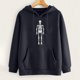thumbnail image 4 of Sudadera estampada con capucha retro de manga larga suelta divertida vintage para mujer con mangas caídas en los hombros Pompotops  gfhjh7035, 4 of 7