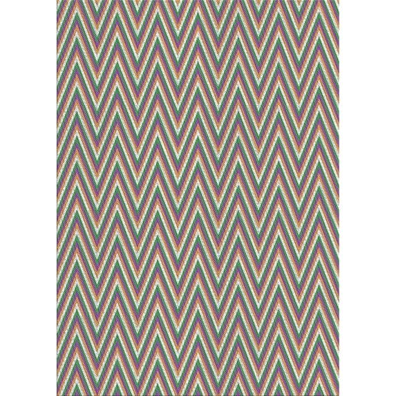 Ahgly Company Machine Washable Indoor Rectangle Transitional Green Area Rugs, 7' x 10'