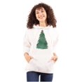 thumbnail image 3 of Classic Vintage Christmas Tree Unisex Plus Fleece Graphic Hoodie Brisco Brands 3X, 3 of 6