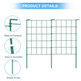 thumbnail image 3 of 23.2 in. X 12.2 Garden Fence, Rustproof Metal Fence, Animal Barrier, Green (10 pcs), 3 of 6