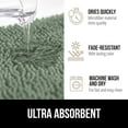 thumbnail image 4 of Bath Rug 24x17, Thick Soft Absorbent Chenille, Rubber Backing Quick Dry Microfiber Mats, Machine Washable Rugs for Shower Floor, Bathroom Runner Bathmat Accessories Decor, Sage Green, 4 of 6