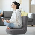 thumbnail image 2 of Pellebant  Adjustable Padded Floor Chair Recliner Grey, 2 of 8