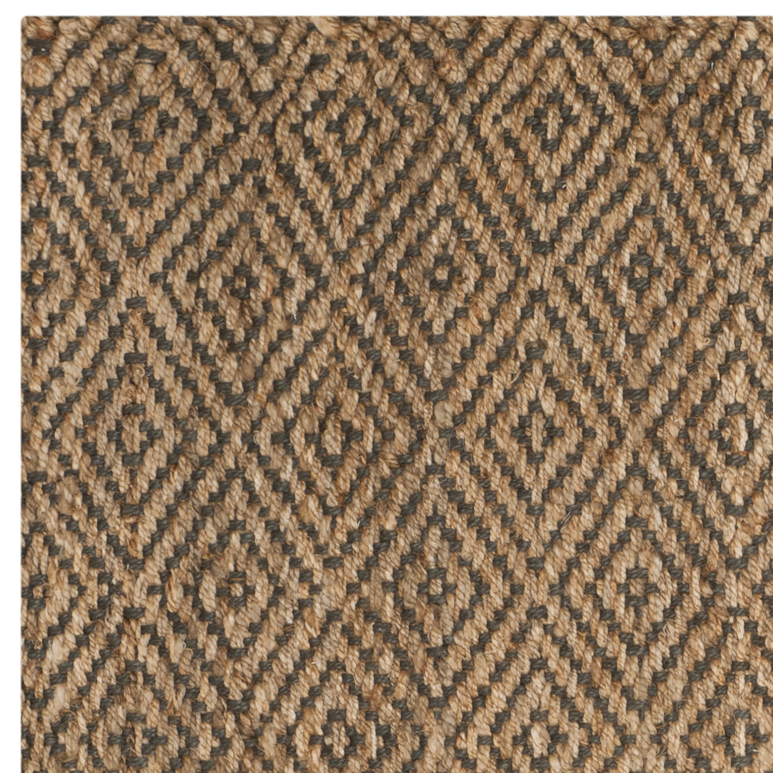 SAFAVIEH Natural Fiber Emory Geometric Jute Area Rug, Natural/Grey, 11' x 15'