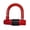 Red, variant on Lightweight Rustproof U-Shaped Bike Padlock with Security Code Weatherproof for Outdoor Cycling