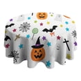 thumbnail image 4 of Happy Halloween Table Cloth Waterproof Spillproof Tablecolths Pumpkin Skull Bat Spider Table Cover for Halloween Background Indoor and Outdoor Birthday (70x70 inches), 4 of 6