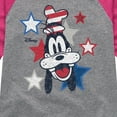thumbnail image 3 of Disney - Americana - Americana Goofy Hgr Only - Toddler And Youth Girls Raglan Graphic T-Shirt, 3 of 5