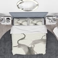 thumbnail image 3 of Designart 'minimal geometric Gesture II' Geometric Duvet Cover Set, 3 of 4