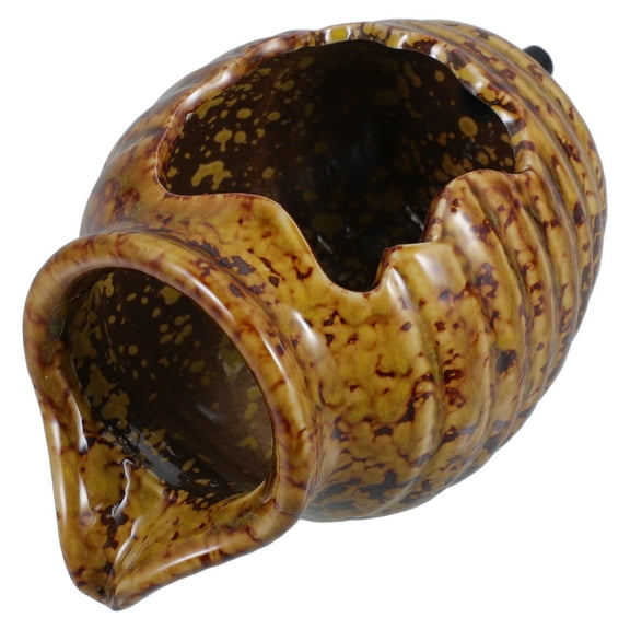 HEMOTON Fish Tank Waterfall Fountain Circulating Water Ceramic Jar Hydroponic Vase Water Fountain