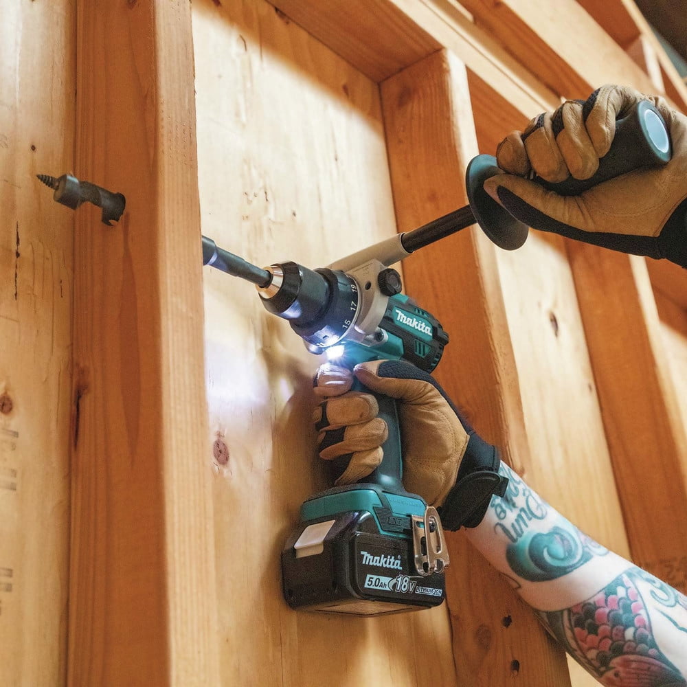 Makita XPH14T 18V LXT Brushless Lithium-Ion 1/2 in. Cordless Hammer Drill Driver Kit (5 Ah)