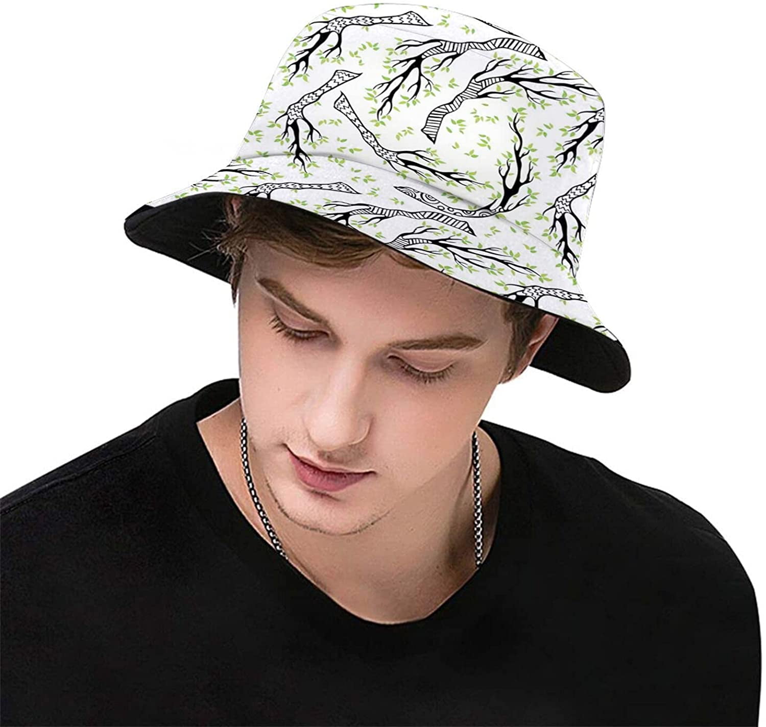 Wavy Lines and iny Spring，Bucket Hats 