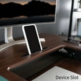 thumbnail image 3 of VIVO Dark Wood Height Adjustable Standing Desk Monitor Riser Tabletop Sit Stand, 3 of 9