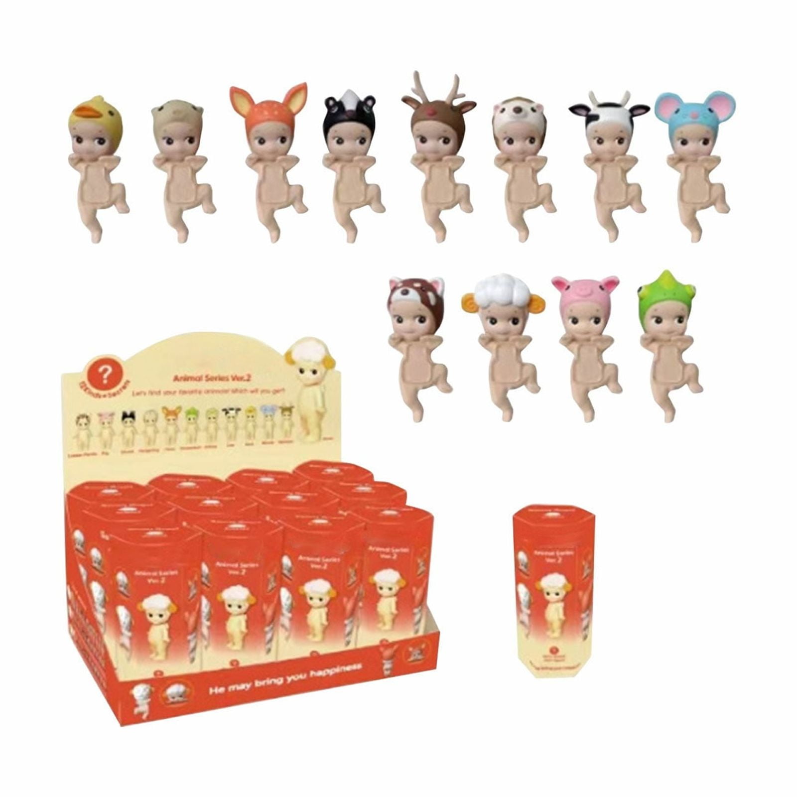 Sonny Angel Hippers Animal Series -2,12 pc Mini Action Figures