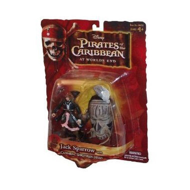 Piratas del caribe "At Worlds End" Jack Sparrow con caníbal Shrunken Head (Figura de acción) Zizzle 84362500