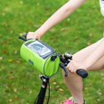 thumbnail image 3 of Bolsa de manillar de bicicleta, bolsa de teléfono de bicicleta de moda, bolsa delantera de bicicleta impermeable para ciclismo de almacenamiento de bicicletas (1pcs-verde) Kuyhfg Sin marca, 3 of 3