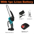 thumbnail image 2 of Brushless 8 Inch Chainsaw Electric Mini Chain Saw Rechargeable Wood Cutter Pruning Garden DIY Power Tools For 18V Battery, 2 of 6