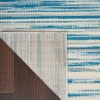 Nourison Bliss Modern Abstract Blue 4' x 6' Area Rug, (4' x 6')