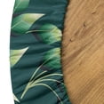 thumbnail image 5 of Ambesonne Leaves Greenery Fitted Round Tablecloth, Tropical Jungle Art, 40"- 44" Diameter, Fern Green Pastel Green, 5 of 5