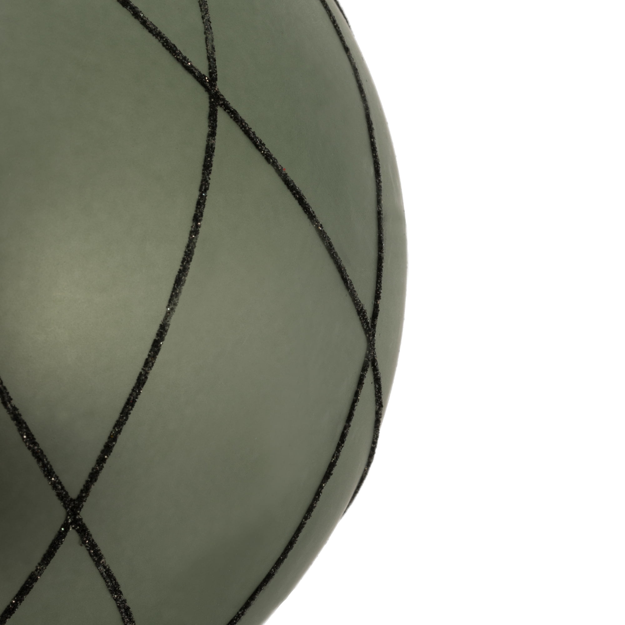 Vickerman 6" Wrought Iron Matt Glit Swirl Ball 3Bx