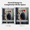 thumbnail image 3 of FLASHLUMI 32x48 Inch Pileated Woodpecker on Birch Tree Canvas Wall Art, Wildlife Nature Decor for Living Room Bedroom, No Frame, 3 of 10