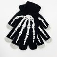 thumbnail image 3 of Unisex Stretchy Hand Warmer Skeleton Gloves, 3 of 7