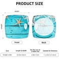 thumbnail image 6 of Square Chair Seat Covers Set of 4, Starfish Chair Covers with Elastic Ties, Soft Stretch Removable Universal Chair Protector Seat Cushion Slipcovers for Dining Room Kitchen Office, 6 of 6