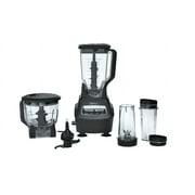 نظام المطبخ Ninja BL770 Mega ، 1500 واط ، 4 وظائف العصائر والمعالجة والعجين والمشروبات والمزيد ، مع 72 أوقية.* الخلاط إبريق ، 64 أوقية. وعاء المعالج ، (2) 16 أونصة. أغطية وكؤوس To-Go (2) ، أسود