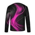 thumbnail image 5 of Blusas y camisas de manga larga con cuello redondo para hombre, blusa informal de manga larga con cuello redondo y estampado., 5 of 5