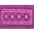 thumbnail image 1 of Ahgly Company Indoor Rectangle Oriental Purple Traditional Area Rugs, 5' x 7', 1 of 4