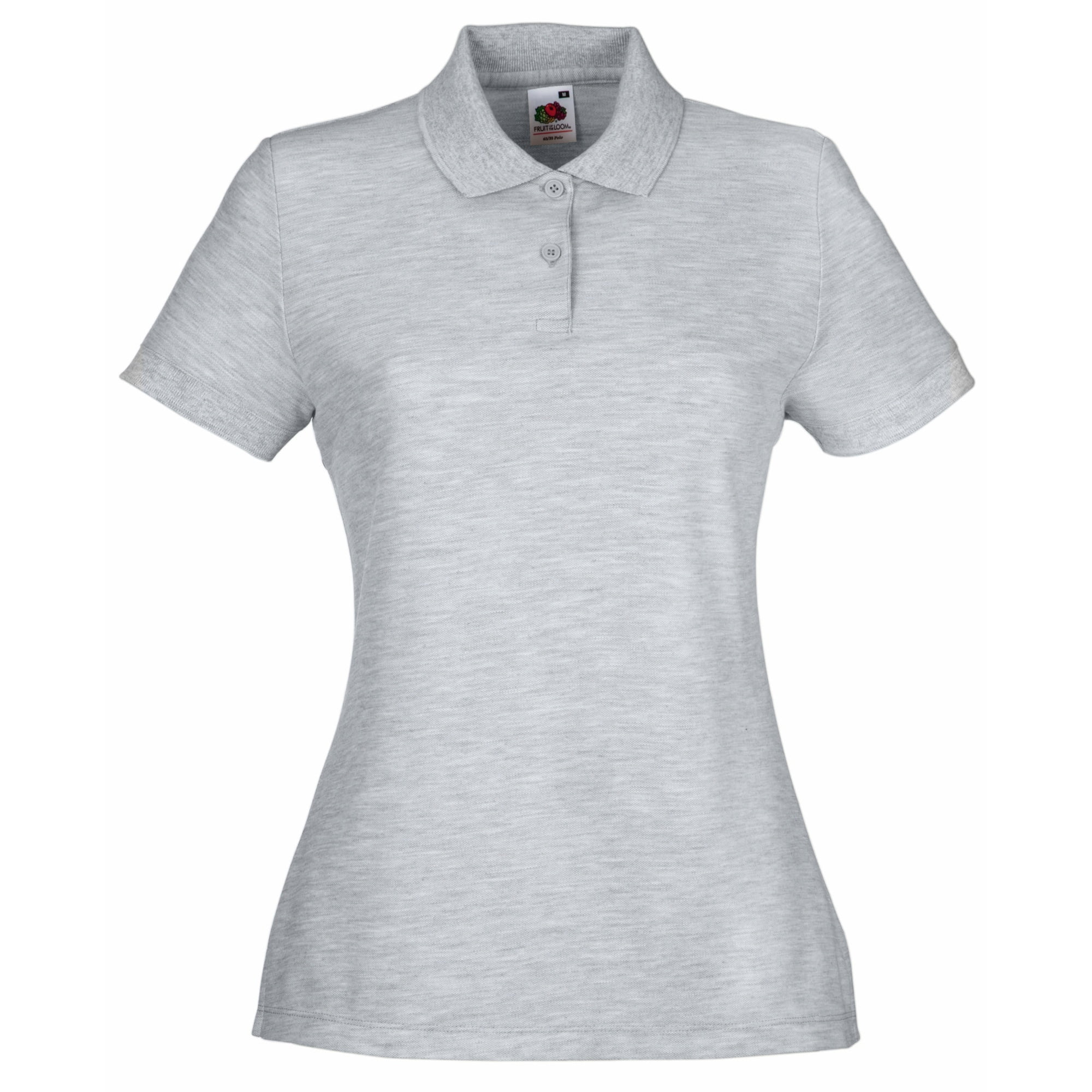 Fruit of the Loom Womens 65/35 Lady-Fit Polo Shirt L Manufacturer Size: L White