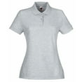 thumbnail image 2 of Fruit Of The Loom Womens Lady-Fit 65/35 Short Sleeve Polo Shirt, 2 of 2