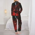 thumbnail image 3 of Bingfone Womens Pajama Sets Halloween Vampire Party Print,Long Sleeve Loungewear Pajamas Set-Large, 3 of 8
