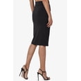 thumbnail image 4 of Jupe Crayon Midi Élastique Taille Haute Extensible pour Femmes PLUS Bureau, 4 of 7