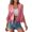 Pink, variant on Women's Fringe Sleeveless Suede Hippie Vest Jacket, Open Front Western Cardigan with Tassel Detail, for Boho, Festival or Casual 70s Style Outfits Pink M