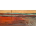 thumbnail image 2 of Pinto, Patricia 14x8 White Modern Wood Framed Museum Art Print Titled - Red Horizon II, 2 of 4