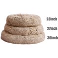 thumbnail image 4 of Plush Donut Round (23inch, Grey-Beige), 4 of 6
