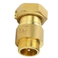 thumbnail image 3 of Loewten Water Meter Check Valve,Check Valve,Check Valve 1‑Way Telescopic Swing Water Meter Brass Threaded Connection Valve DN25 X 32, 3 of 8